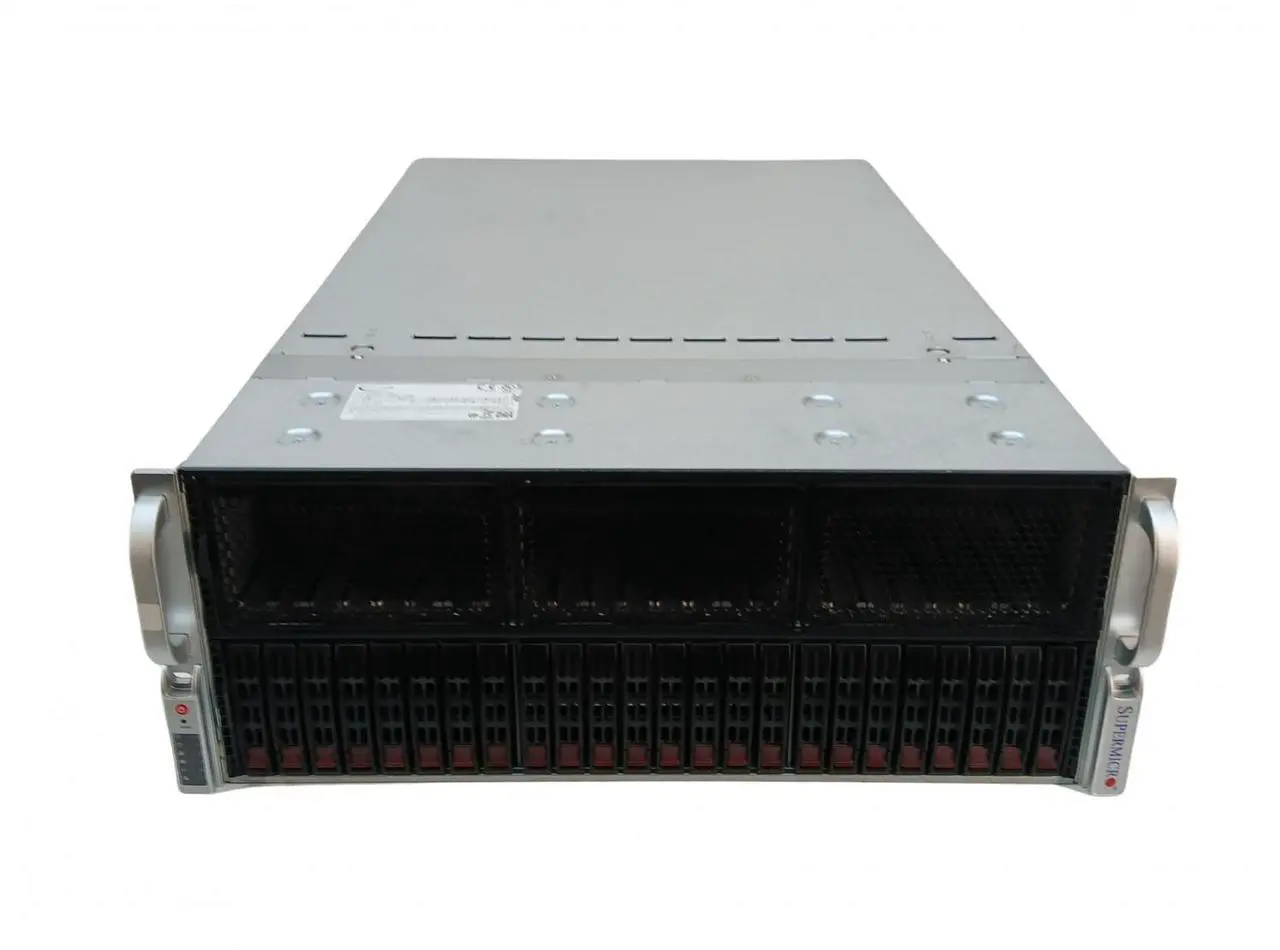 Main image of Supermicro 5U Crypto Mining Server BYO 8x GeForce GPU, 2x EPYC 7352 2.3GHz 24-Core CPU, 512GB 2933MHz Memory, 2x 480GB SSD, 2x 100Gb QSFP, Rails, 3Yr