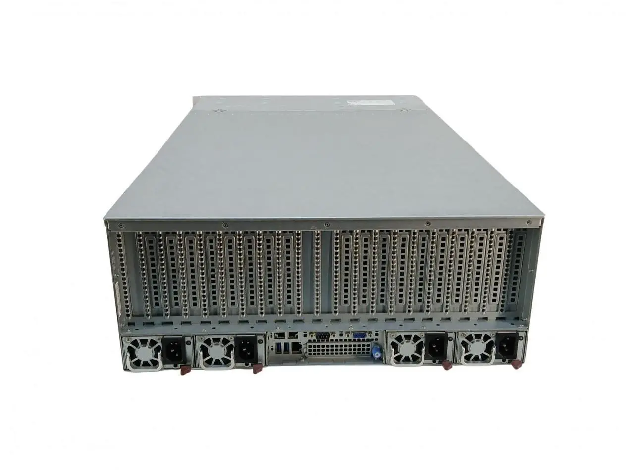 Alt view image 2 of 3 - Supermicro 5U Crypto Mining Server BYO 8x GeForce GPU, 2x EPYC 7352 2.3GHz 24-Core CPU, 512GB 2933MHz Memory, 2x 480GB SSD, 2x 100Gb QSFP, Rails, 3Yr