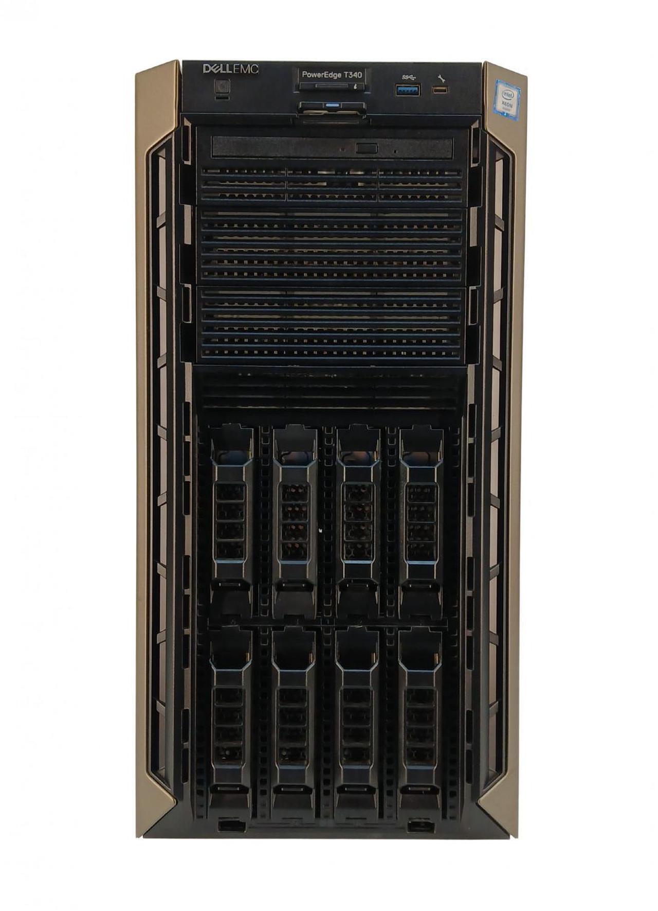 Main image of Dell PowerEdge T340 Tower Server, Xeon E-2136 3.30GHz CPU, 32GB DDR4 RAM, 2x 960GB SATA SSD