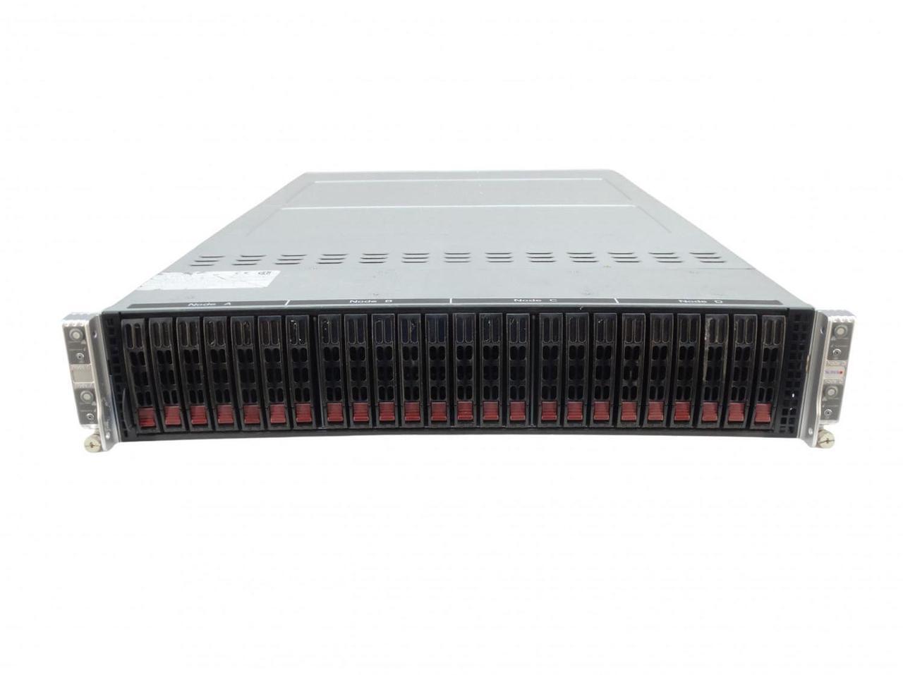 Main image of SuperMicro SuperServer 2028TP-HC1TR 2U 4-Node Server, 8x Xeon E5-2680 V4 2.4GHz 14-Core CPU, 2TB DDR4 RAM, 8x 7.68TB 12G SAS SSD