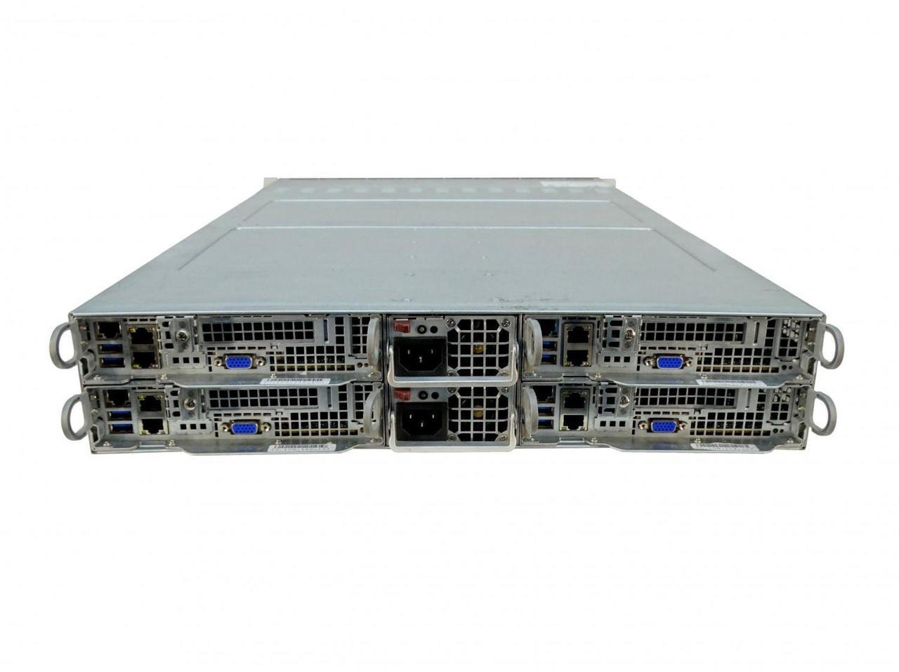 Alt view image 2 of 3 - SuperMicro SuperServer 2028TP-HC1TR 2U 4-Node Server, 8x Xeon E5-2680 V4 2.4GHz 14-Core CPU, 2TB DDR4 RAM, 8x 7.68TB 12G SAS SSD