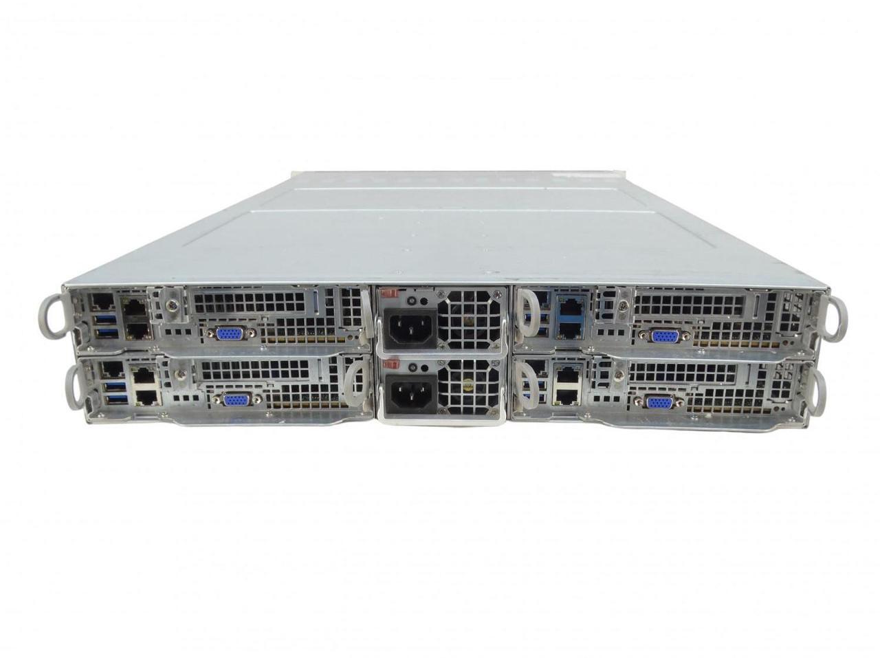 Alt view image 2 of 3 - SuperMicro SuperServer 2028TP-HTTR 2U 4-Node Server, 8x Xeon E5-2680 V4 2.4GHz 14-Core CPU, 2TB DDR4 RAM, 8x 480GB SATA
