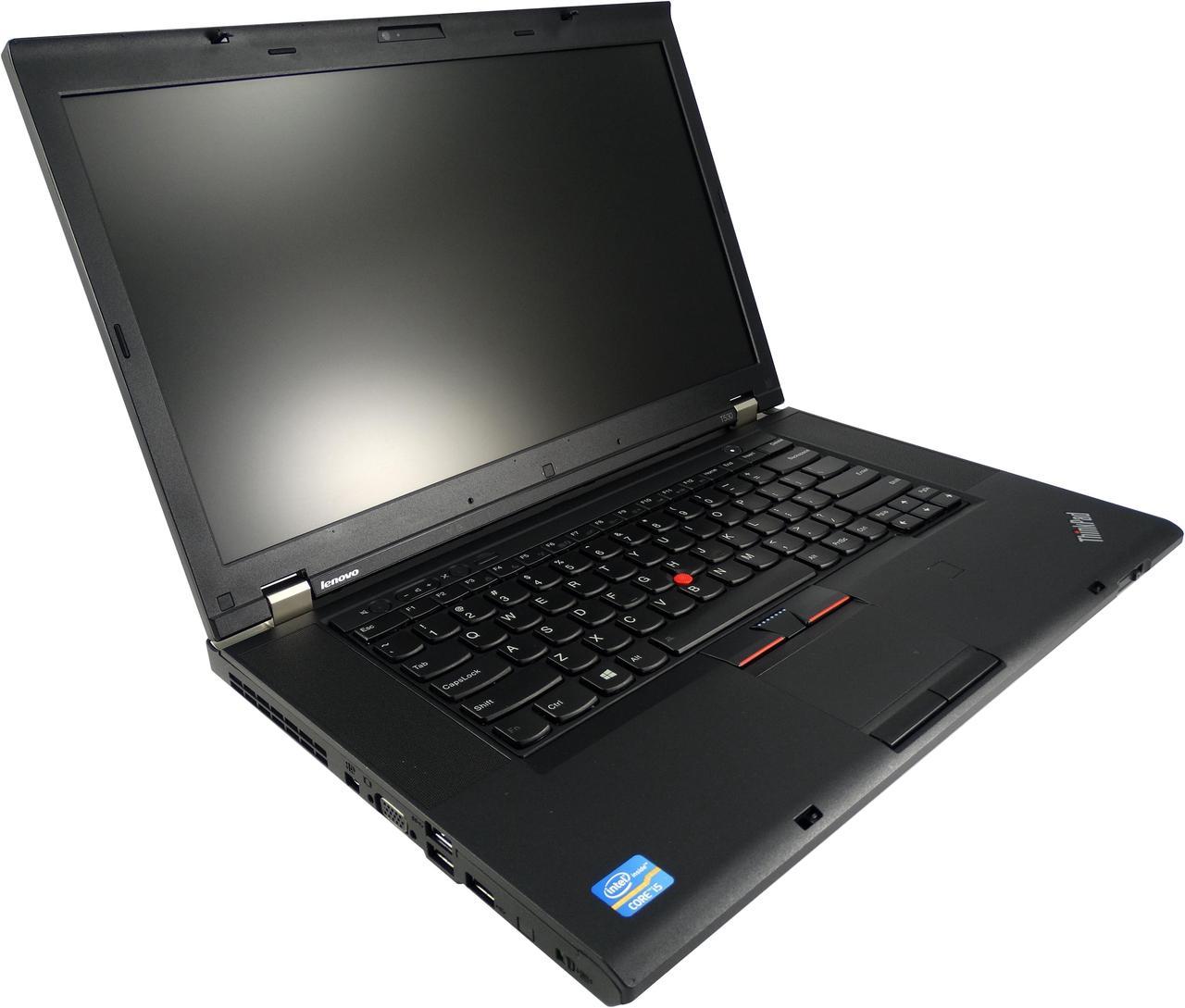 Lenovo ThinkPad T530 15.6" Notebook with Core i5-3230M 2.60GHz Dual Core Processor, 8GB Memory, 500GB Hard Drive, and Windows 10 Professional