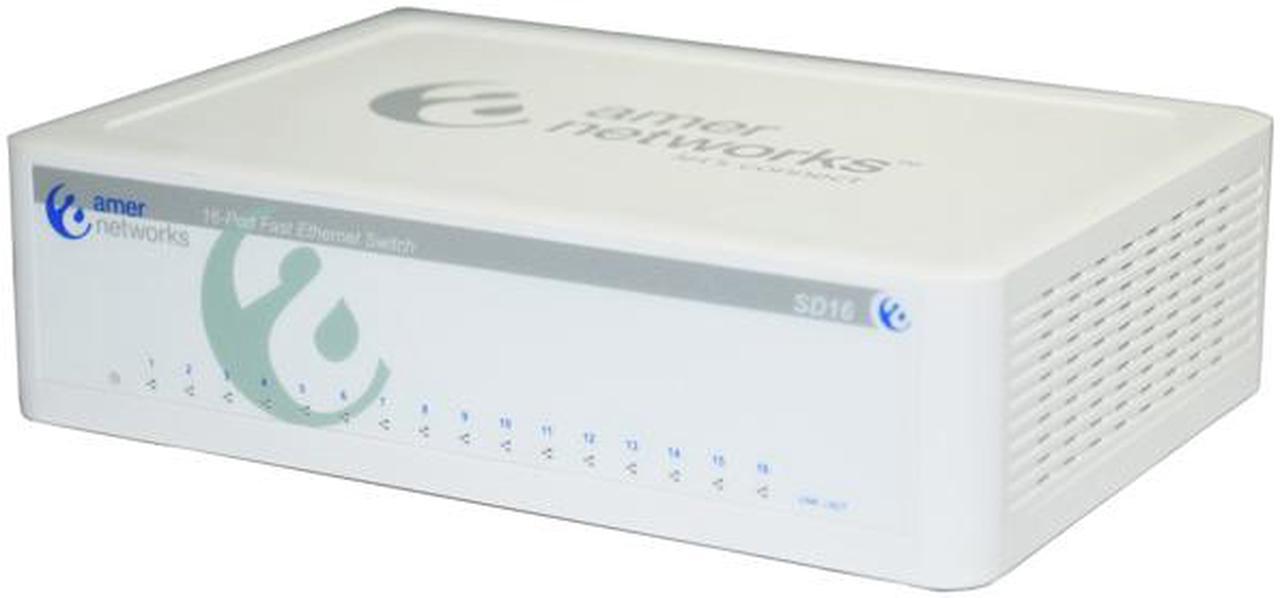 Amer Networks SD16 10/100Mbps 16-Port Unmanaged Desktop Switch