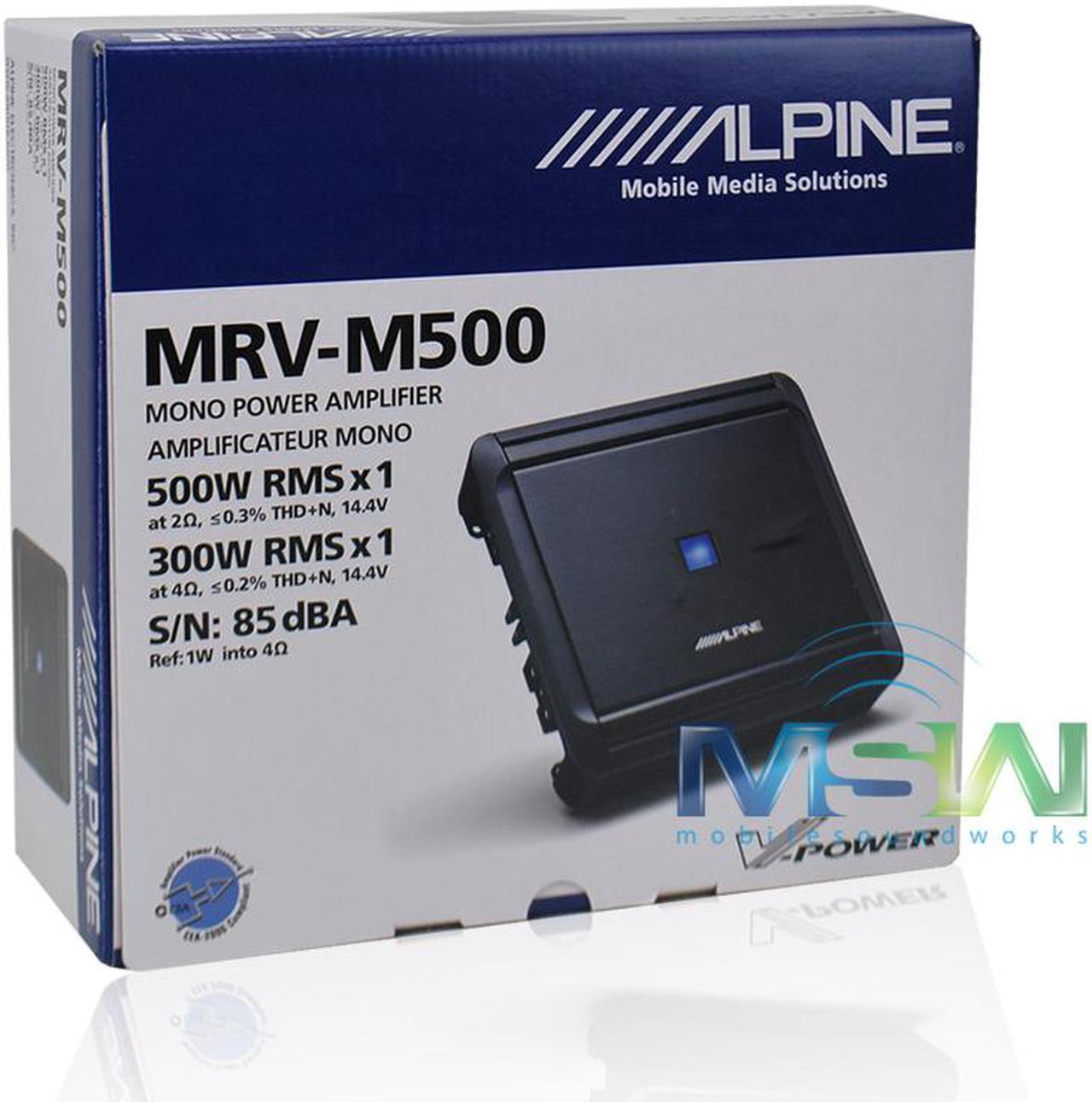 Alt view image 8 of 8 - Alpine MRV-M500 Mono V-Power Digital Amplifier | MRVM500