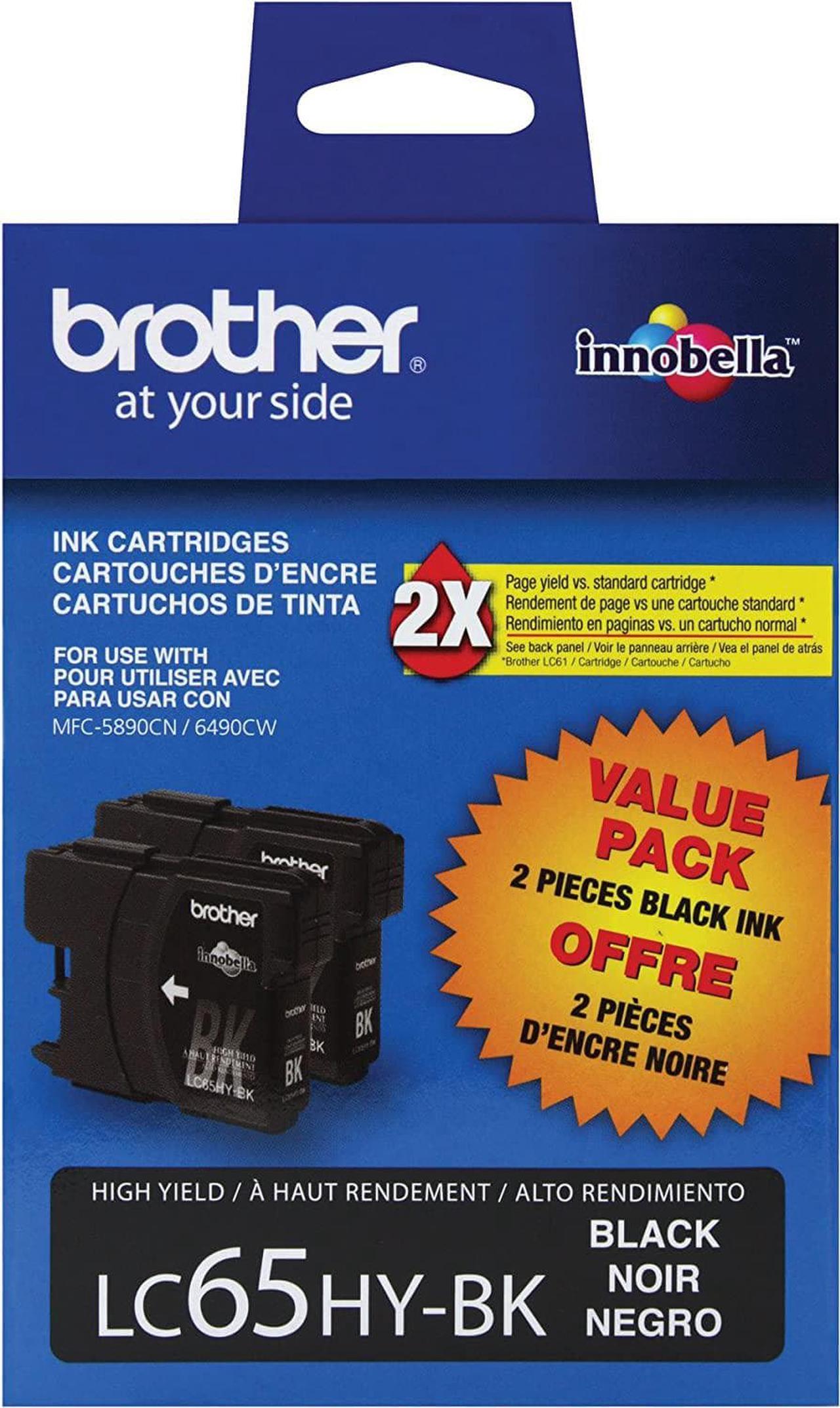 Brother LC652PKS - Black Ink Cartridges 2 Pack