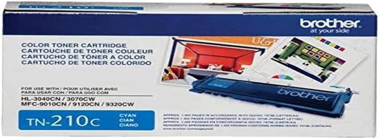 Brother TN-210C Toner Cartridge - Retail Packaging - Cyan