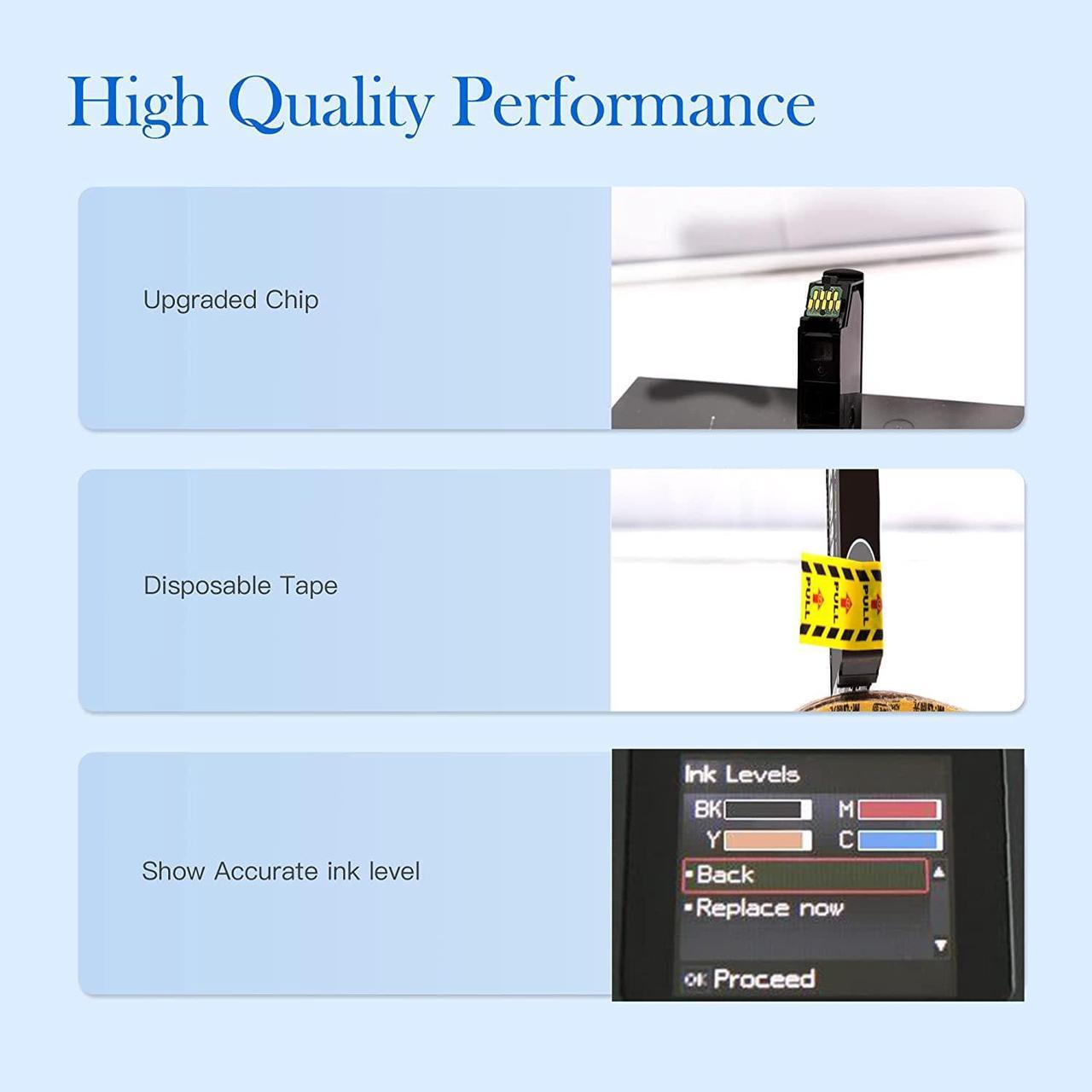 Alt view image 7 of 7 - Valuetoner Remanufactured 702 XL T702 702XL T702XL Ink Cartridge Replacement  702XL 702 Ink for Workforce Pro WF-3733 WF-3720 WF-3730 Printer (Large Black, Cyan, Magenta, Yellow, 4 Pack)