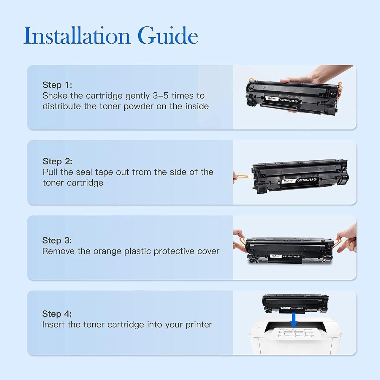 Alt view image 3 of 6 - Valuetoner Compatible Toner Cartridge Replacement  78A Black Toner Cartridge CE278A for Pro M1536dnf, P1606, P1606dn, P1566, P1560, M1536 MFP Printer ( Black, 2 Pack )