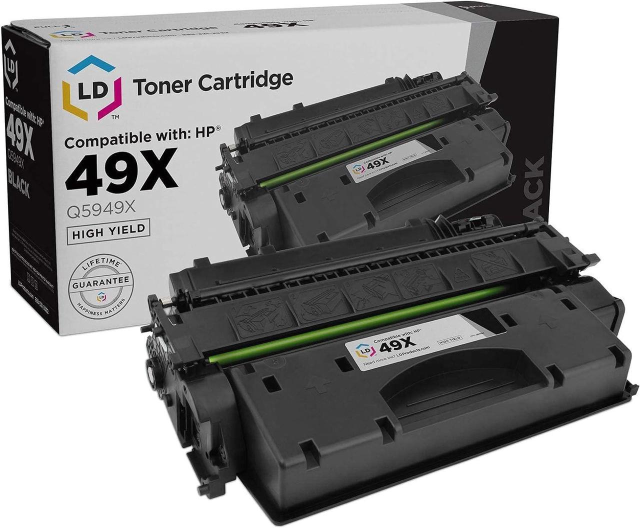 LD © Compatible Replacement for HP 49X / Q5949X HY Black Toner Cartridge for HP Laserjet 1320, 1320n, 3390 All-in-One, 1320t, 1320tn, 1320nw, & 3392 All-in-One