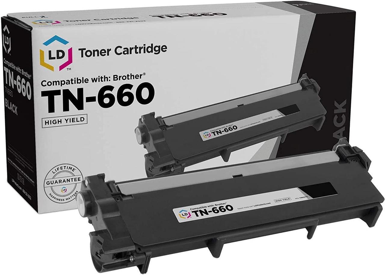 LD Compatible Toner Cartridge Replacement for Brother TN660 TN-660 TN 660 TN630 High Yield use in HL-L2380DW HL-L2300D DCP-L2540DW L2540DW MFC-L2700DW MFC-L2685DW MFCL2700DW (Black)