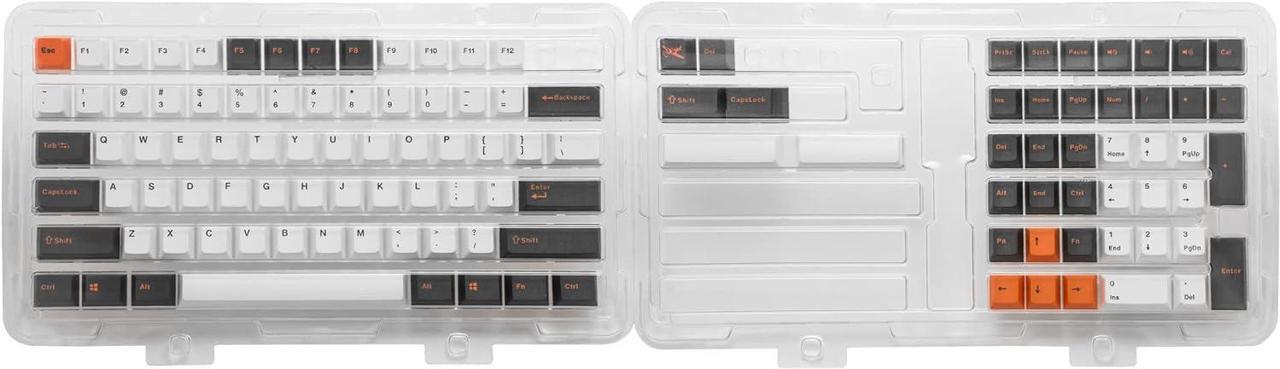 Alt view image 2 of 7 - Mistel Doubleshot PBT Keycaps for Mechanical Keyboard with Cherry MX Switches and Clones, 108 Keys Plus Extra 11 Keys Set, PBT Keycaps with 6.25U Space Bar for PC Gaming Keyboard, Gloaming Color