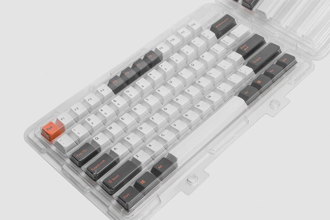 Alt view image 3 of 7 - Mistel Doubleshot PBT Keycaps for Mechanical Keyboard with Cherry MX Switches and Clones, 108 Keys Plus Extra 11 Keys Set, PBT Keycaps with 6.25U Space Bar for PC Gaming Keyboard, Gloaming Color