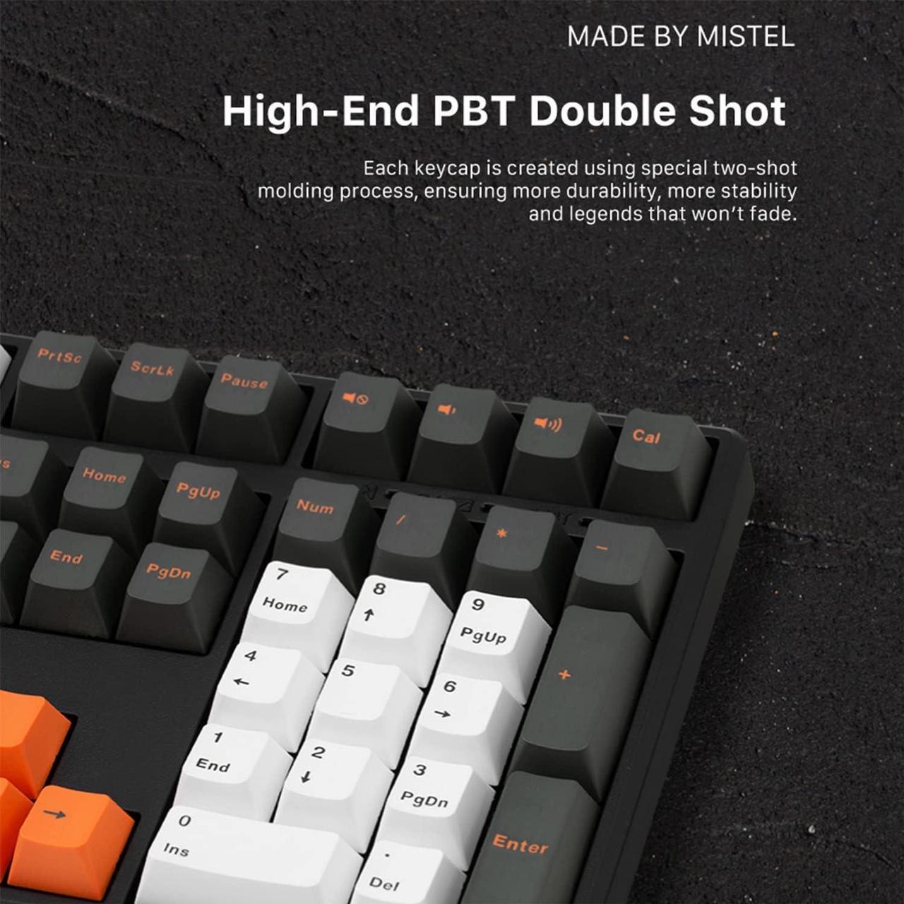 Alt view image 6 of 7 - Mistel Doubleshot PBT Keycaps for Mechanical Keyboard with Cherry MX Switches and Clones, 108 Keys Plus Extra 11 Keys Set, PBT Keycaps with 6.25U Space Bar for PC Gaming Keyboard, Gloaming Color