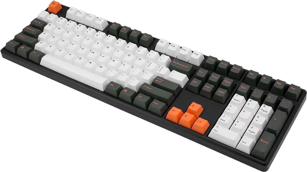 Alt view image 7 of 7 - Mistel Doubleshot PBT Keycaps for Mechanical Keyboard with Cherry MX Switches and Clones, 108 Keys Plus Extra 11 Keys Set, PBT Keycaps with 6.25U Space Bar for PC Gaming Keyboard, Gloaming Color