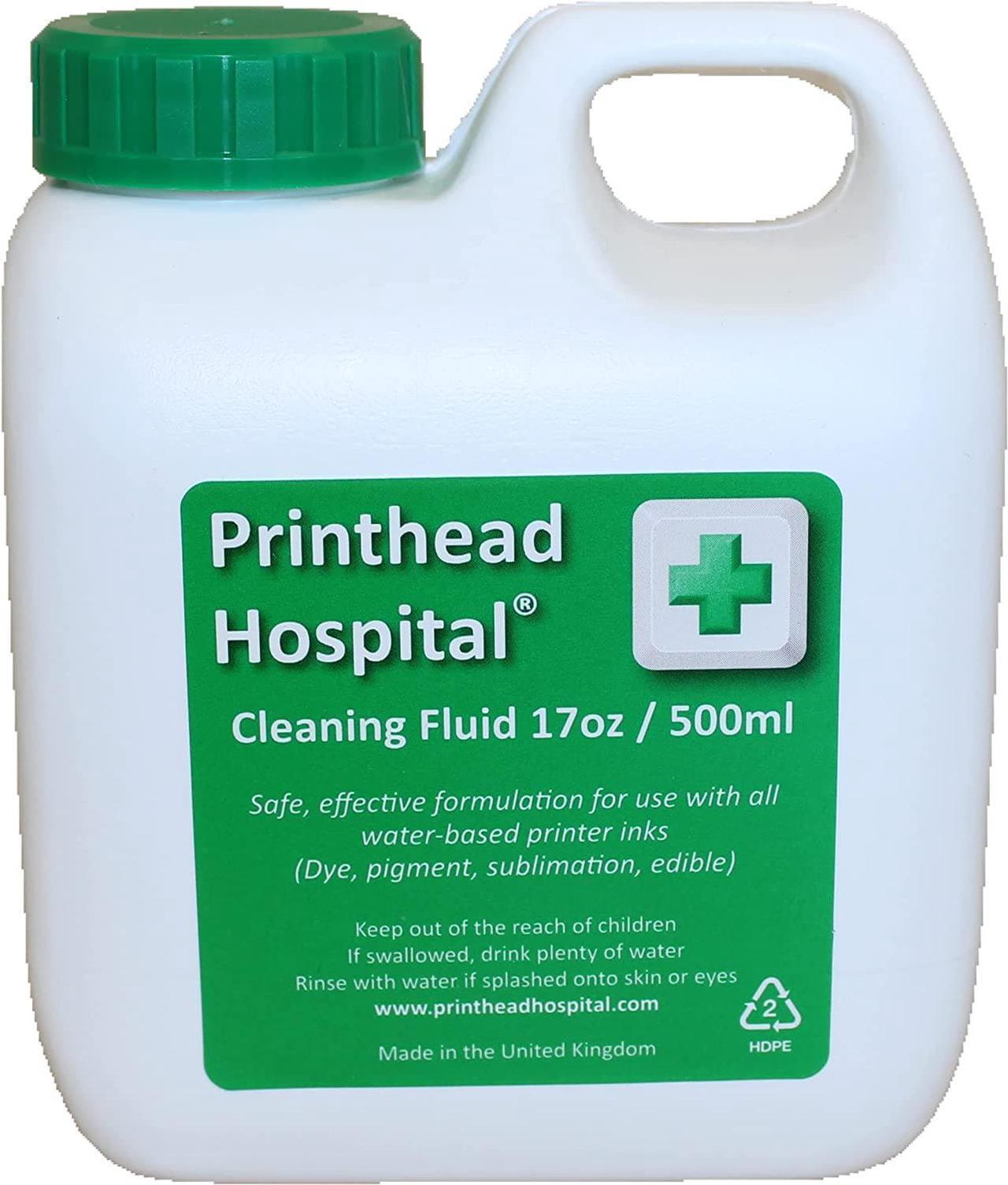 Printhead Hospital Cleaning Fluid for Epson, Brother, Canon, HP Inkjet Printers - 500ml