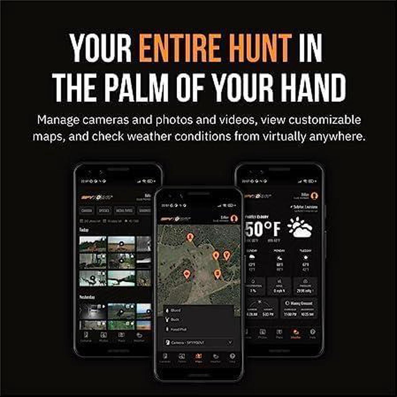 Alt view image 6 of 7 - SPYPOINT Flex-S Solar Cellular Trail Camera, Integrated Solar Panel, LTE Connectivity, 100-foot Flash/Detection Range, Internal Battery + 32GB Micro SD Card