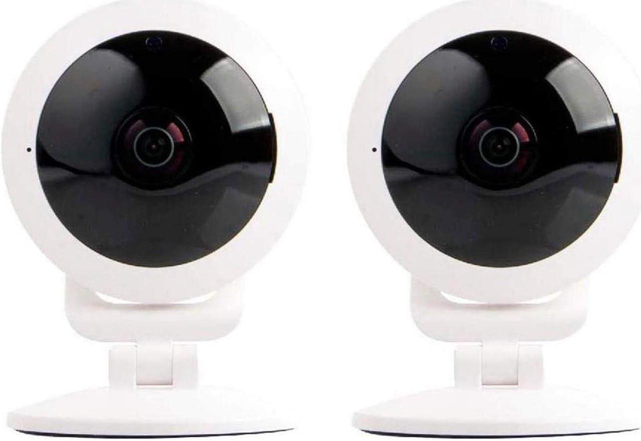 Main image of Vivitar 2 Pack IPC-117 1080p Full HD Wi-Fi Smart IP Camera with 360 Degree View Angle Lens, White