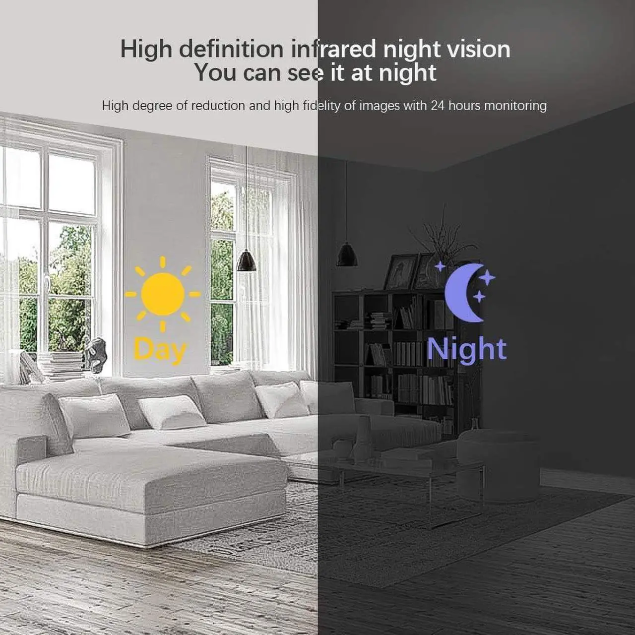 Alt view image 5 of 7 - VIKYLIN 6MP IP PoE Security Camera with 165Ft IR Night Vision, Outdoor Indoor Turret/Dome Surveillance Camera with 2.8mm Lens, Built-in Mic, WDR, 3D DNR, IP67 Waterproof, IVS Detection