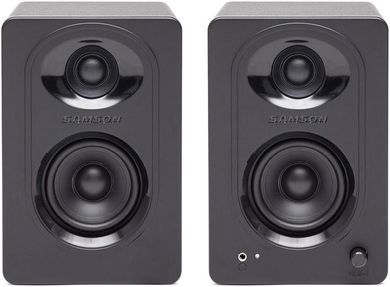 Alt view image 13 of 20 - Samson MediaOne M30 Powered Studio Monitors (Pair)