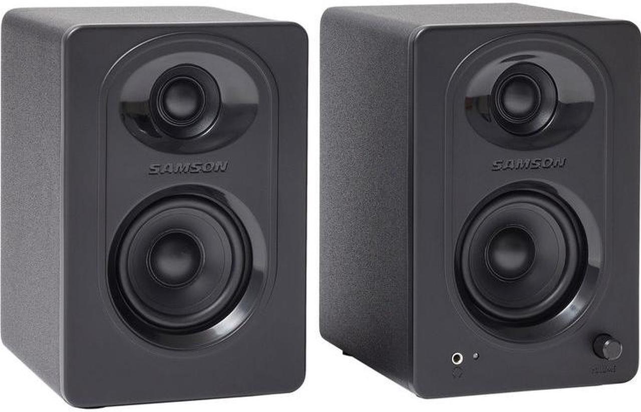 Alt view image 17 of 20 - Samson MediaOne M30 Powered Studio Monitors (Pair)