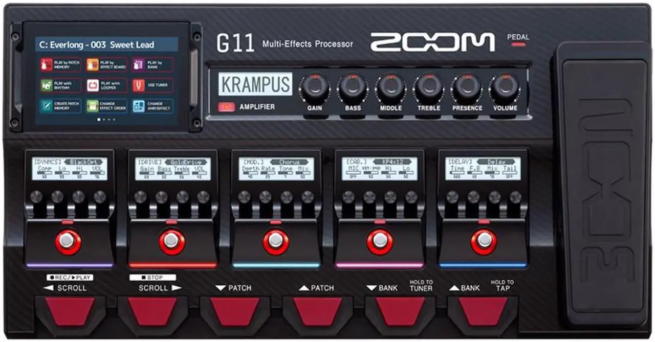 Alt view image 8 of 19 - Zoom G11 Multi-Effects Processor for Electic Guitar