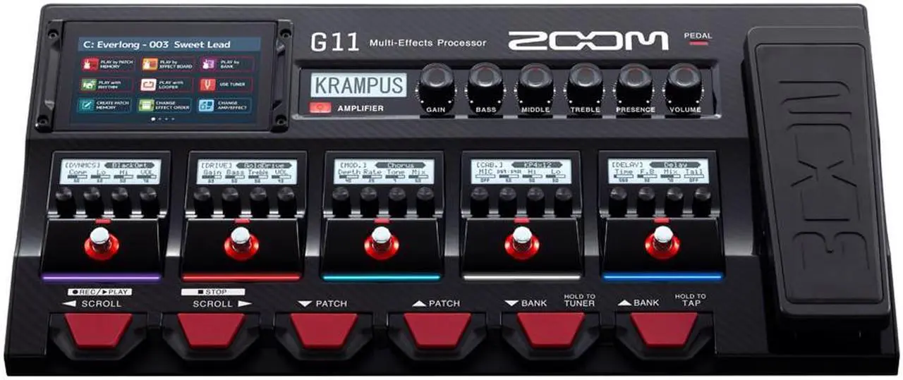 Alt view image 7 of 19 - Zoom G11 Multi-Effects Processor for Electic Guitar