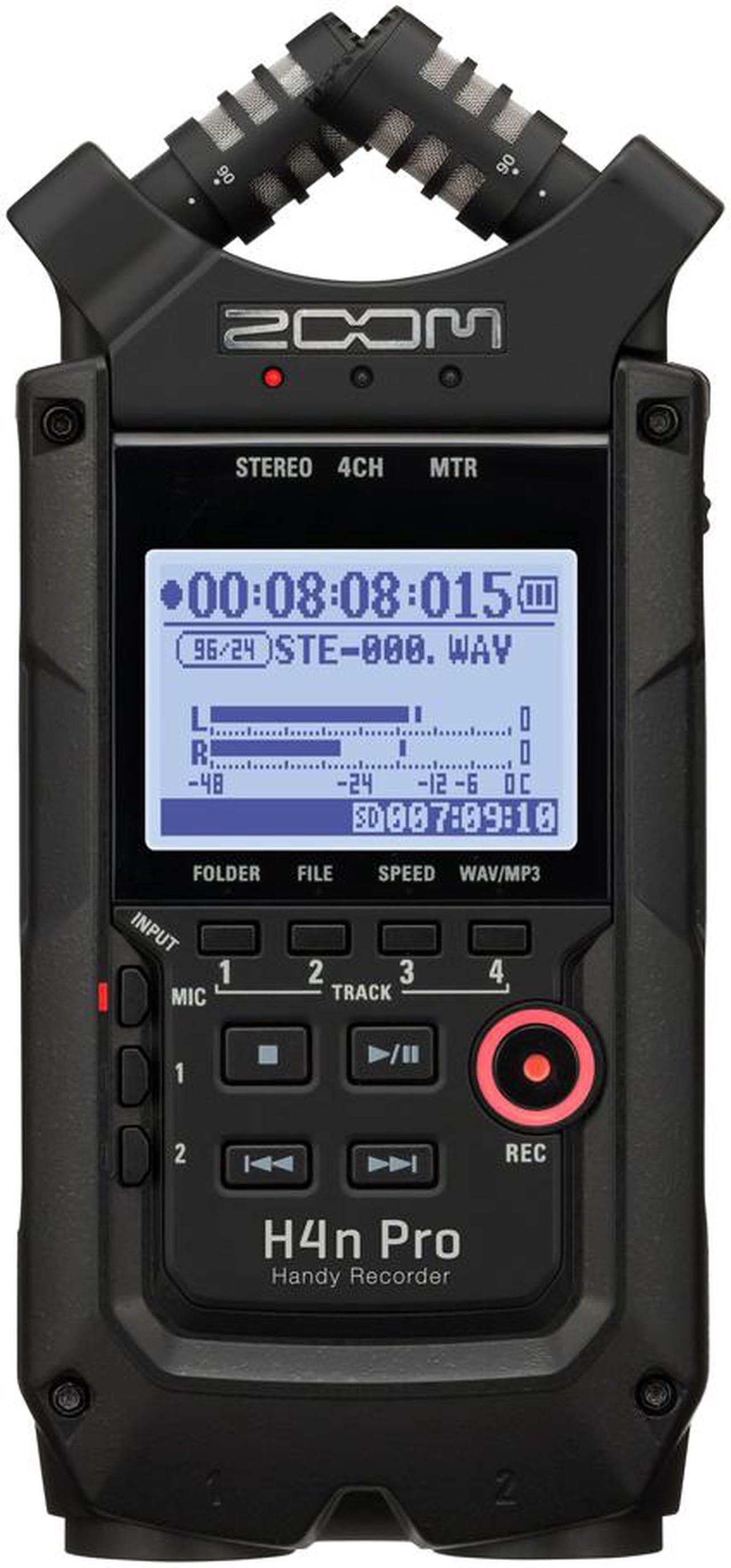 Alt view image 7 of 20 - Zoom Digital Multitrack Recorder (H4n Pro All Black)