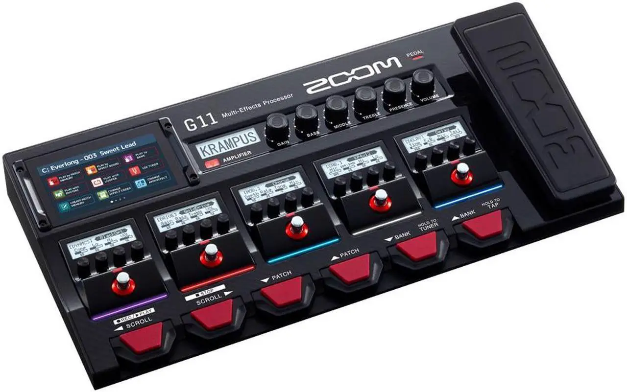 Alt view image 9 of 19 - Zoom G11 Multi-Effects Processor for Electic Guitar