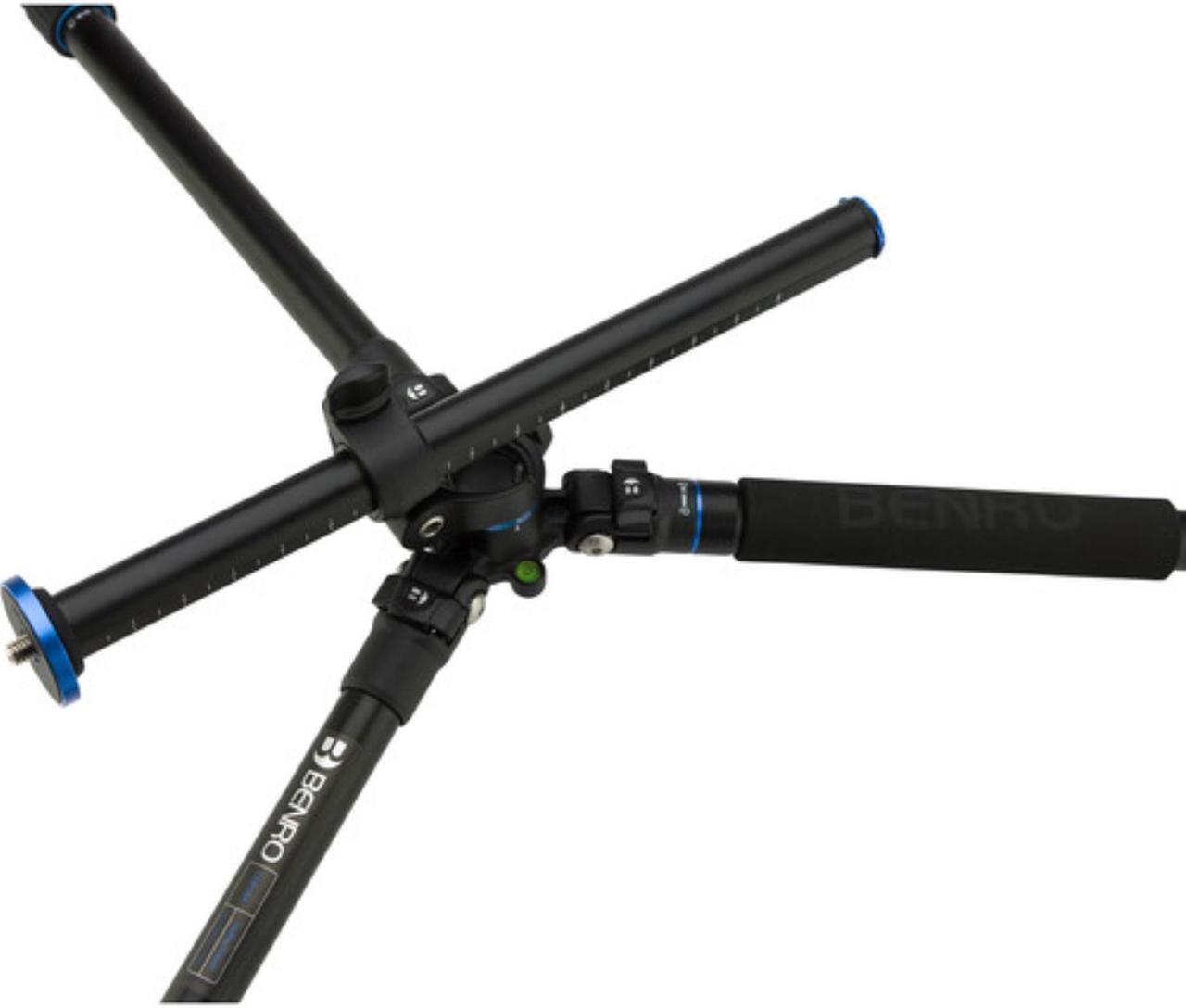 Alt view image 11 of 20 - Benro Go Plus FGP28A 4-Section Al Travel Tripod with Monopod, 65.2" Height