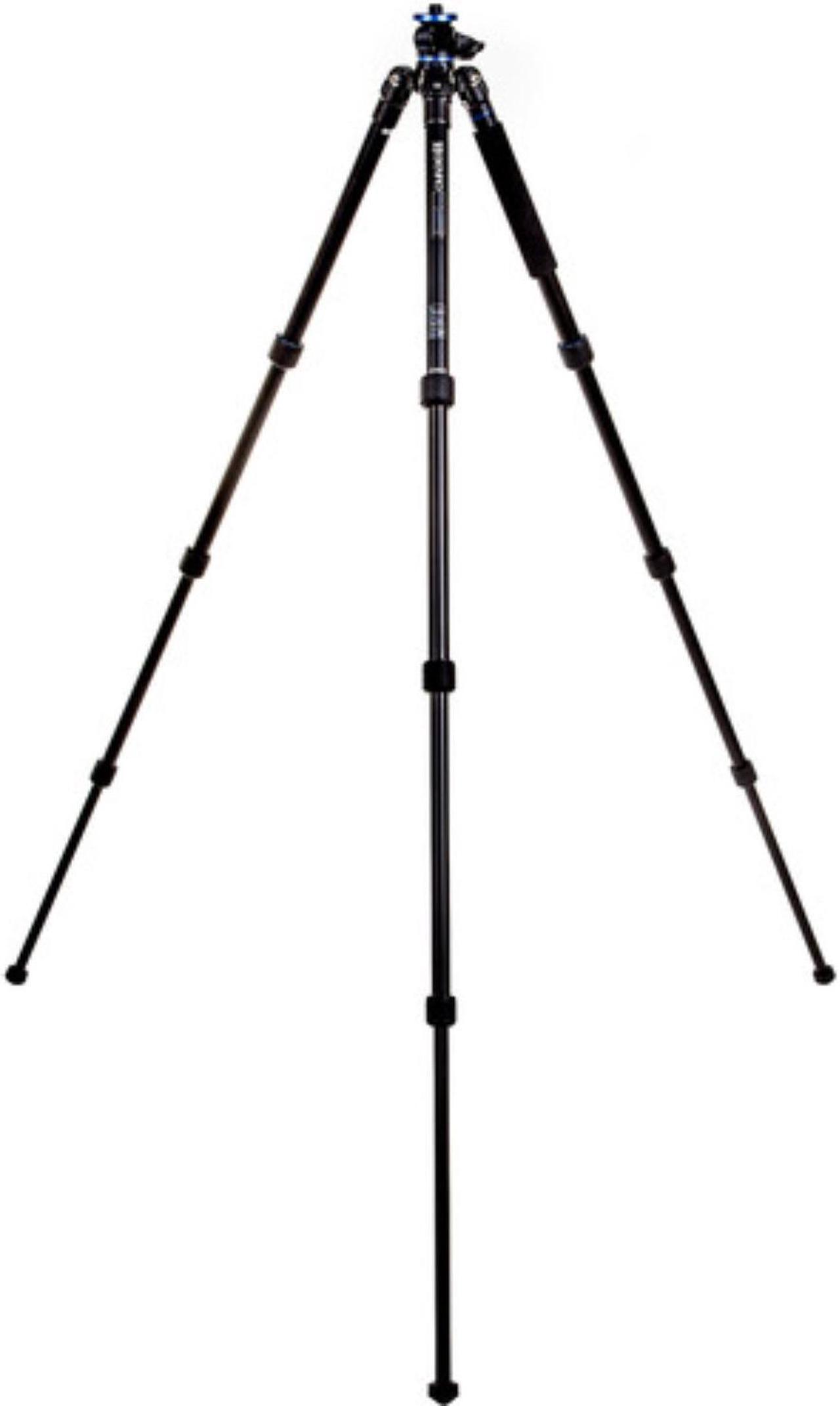 Alt view image 7 of 20 - Benro Go Plus FGP28A 4-Section Al Travel Tripod with Monopod, 65.2" Height