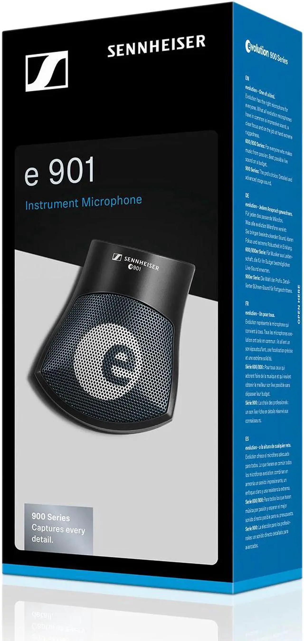 Alt view image 8 of 14 - Sennheiser E901 Pre-Polarized Condenser Microphone Optimized for Kick Drum