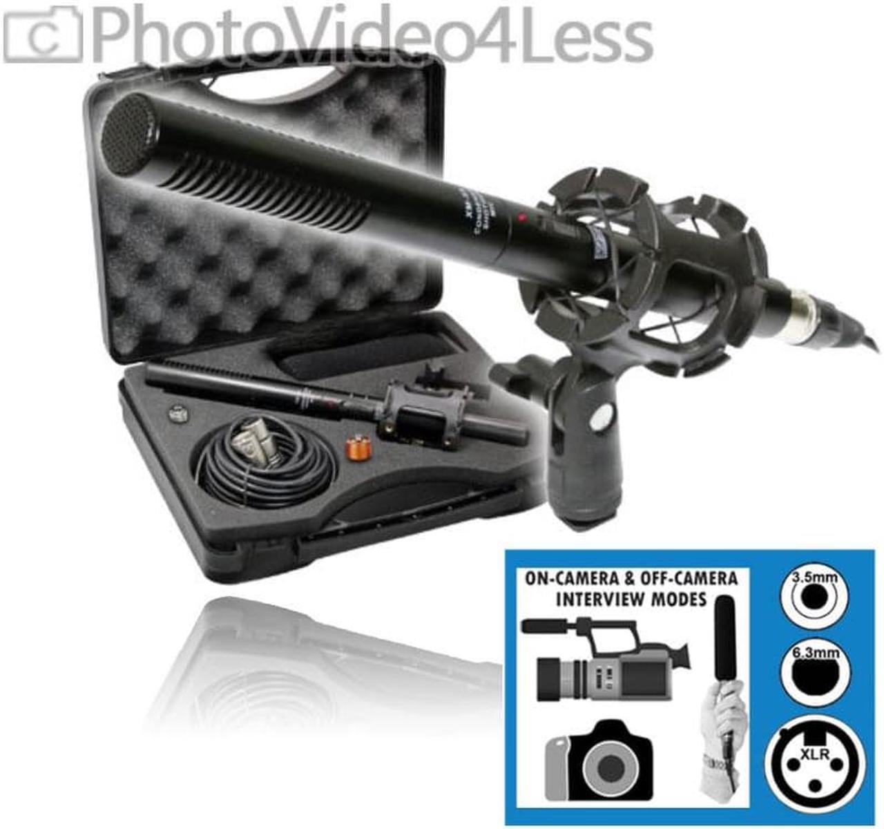 Alt view image 2 of 20 - Vidpro XM-55 - 13-Piece - 11" Condenser Shotgun Microphone Kit