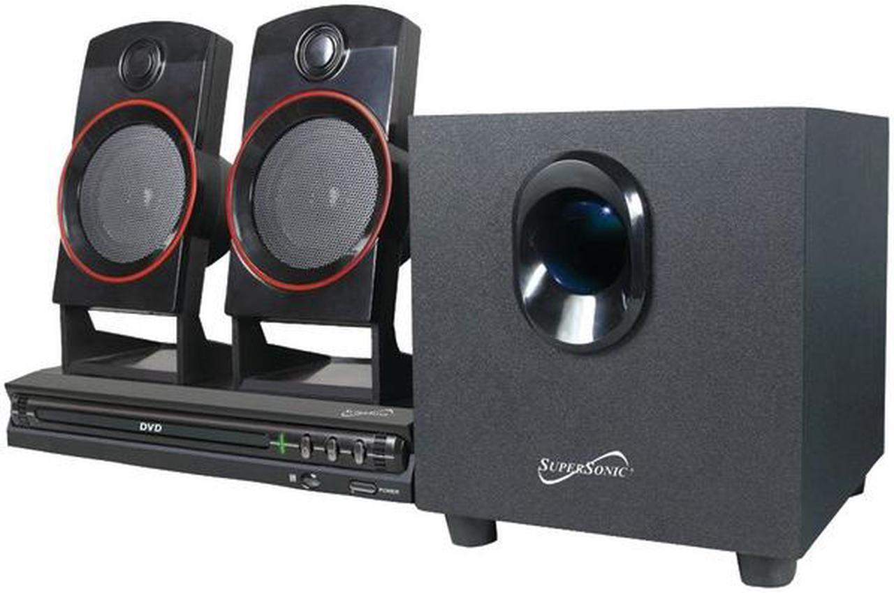 Alt view image 7 of 20 - Supersonic SC-35HT 2.1 Channel DVD Home Theater System, Bluetooth, HDMI, DVD/CD/VCD/SVCD/MP3 Playback