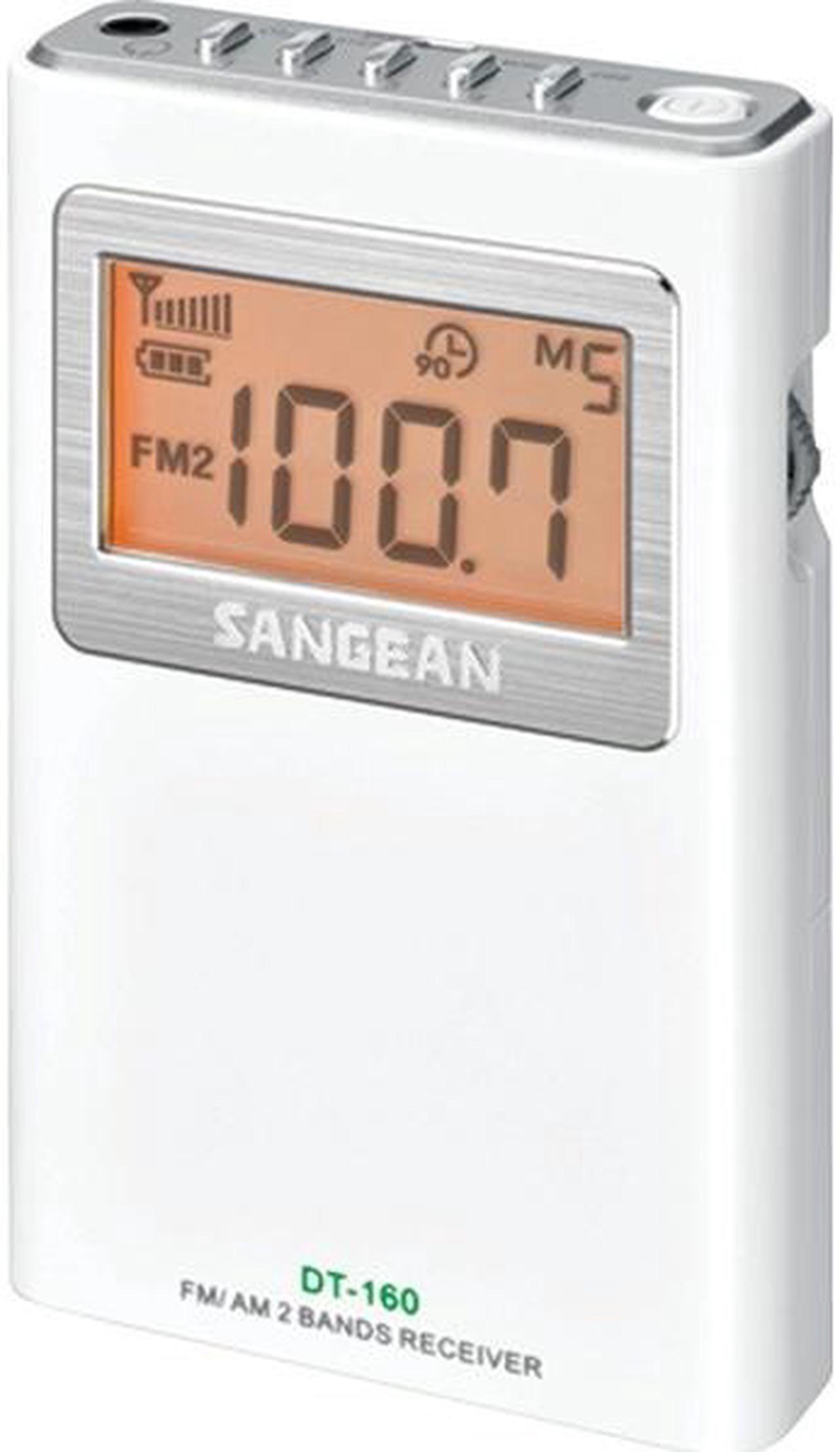 Alt view image 11 of 13 - Sangean AM FM Stereo Pocket Radio White DT-160