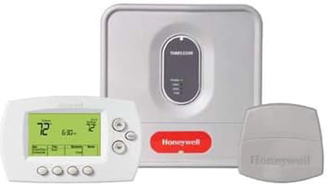 Alt view image 5 of 10 - Honeywell YTH6320R1001 Wireless Thermostat System Kit With Programmable Thermostat