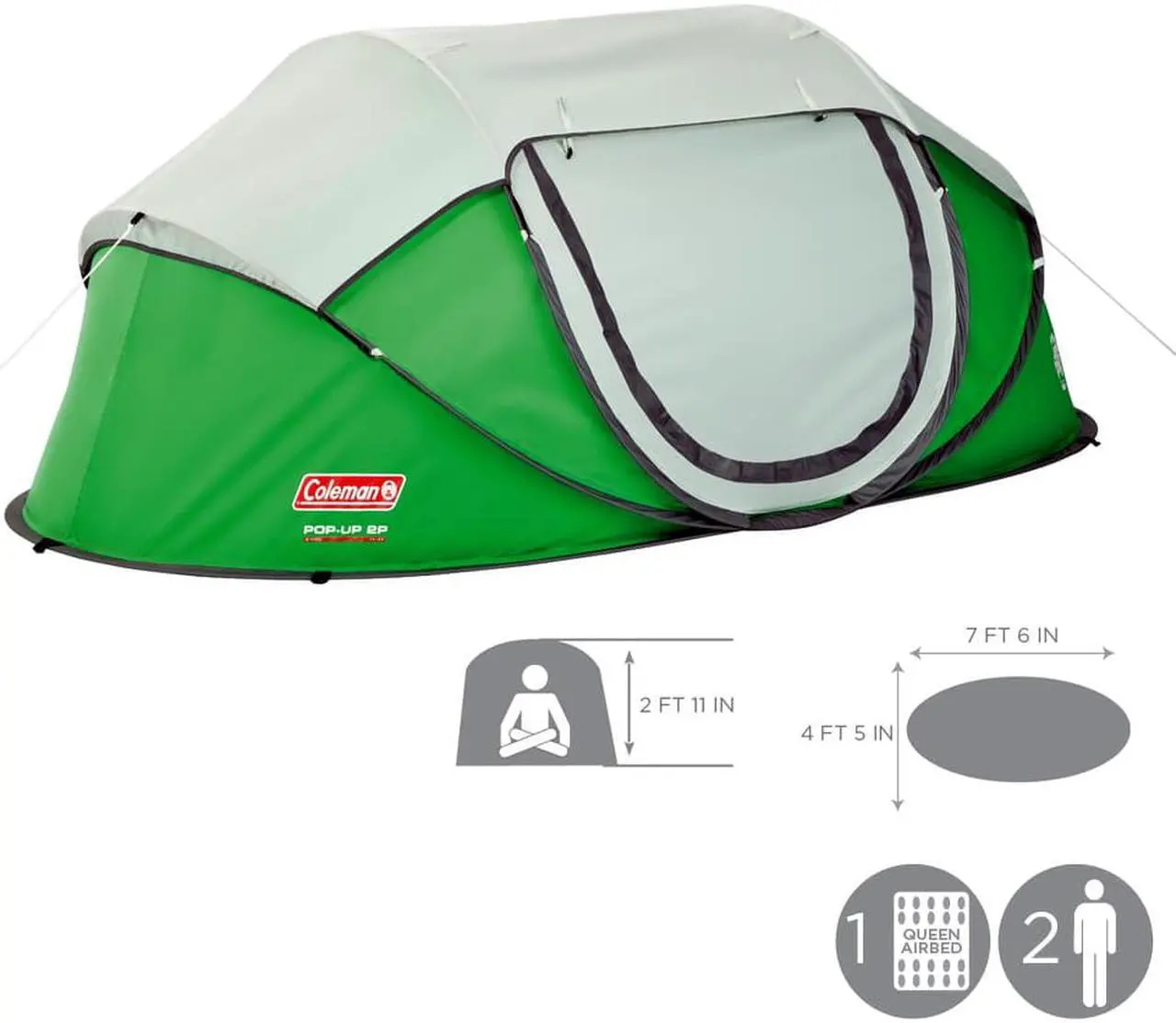 Alt view image 20 of 20 - COLEMAN POPUP 2 TENT