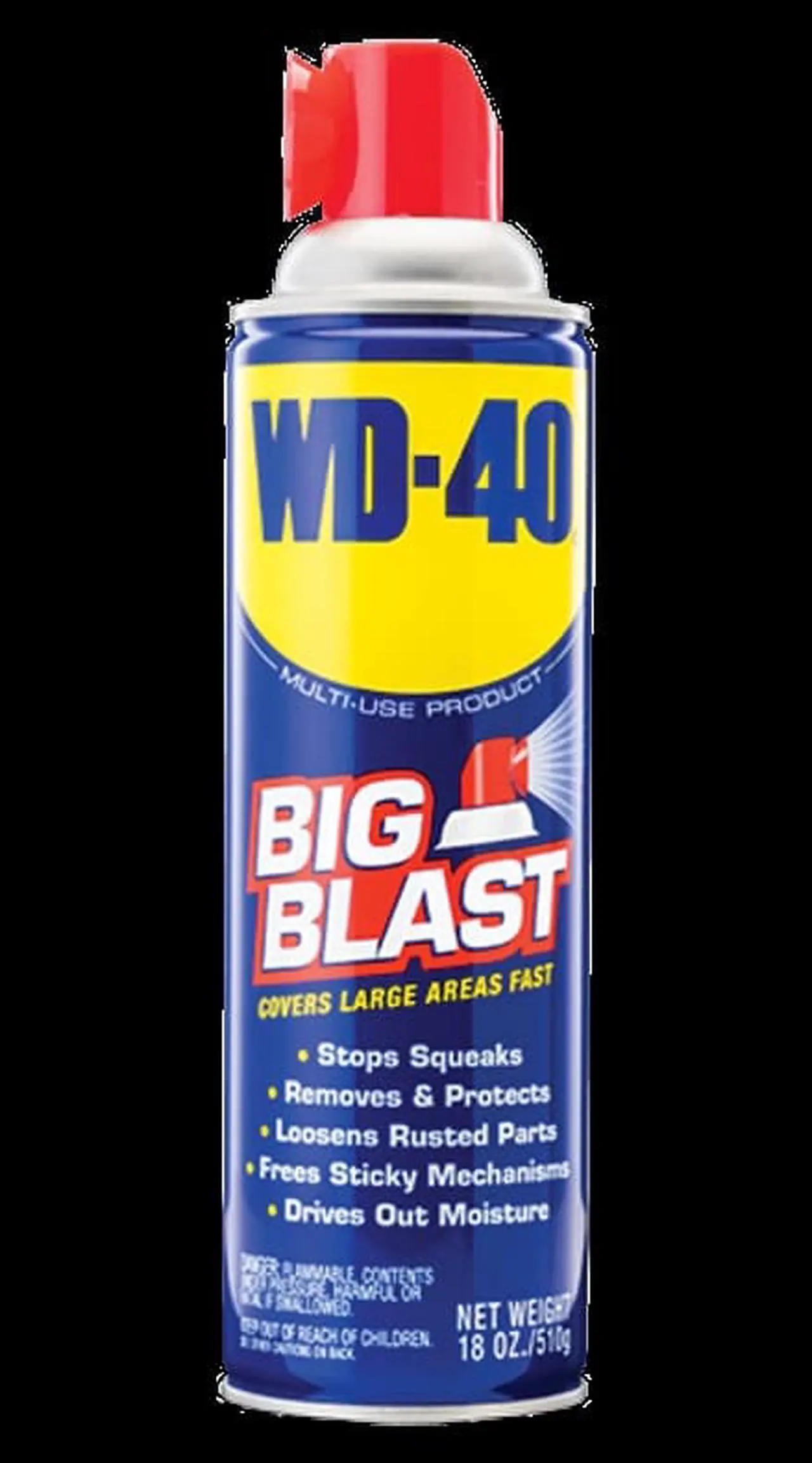 Alt view image 6 of 11 - WD-40 490095 Big Blast®, Lubricant, Aerosol Can, 18 Oz.