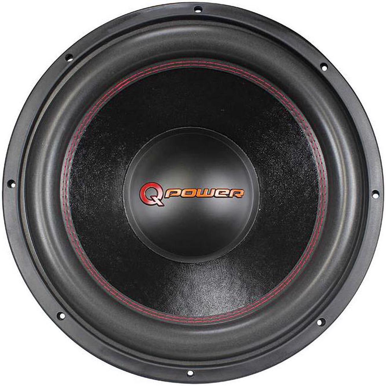 Alt view image 7 of 9 - Q Power 15 Inch 4000 Watt Super Deluxe Subwoofer  DVC Car Audio Sub | QP15-Super