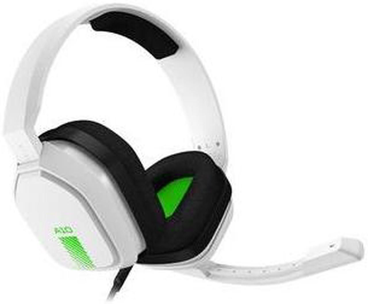 ASTRO Gaming A10 Wired Gaming Headset, Lightweight and Damage Resistant, ASTRO, 3.5 mm Audio Jack, for Xbox Series X|S, Xbox One, PS5, PS4, Nintendo Switch, PC, Mac- White/Green