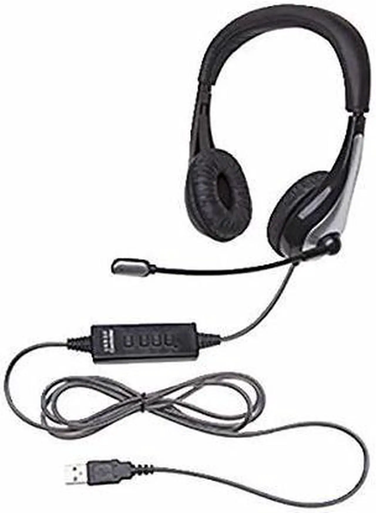 Alt view image 2 of 6 - Califone 1025MUSB NeoTech USB Headset, Mic with CaliTuff Braided Cord