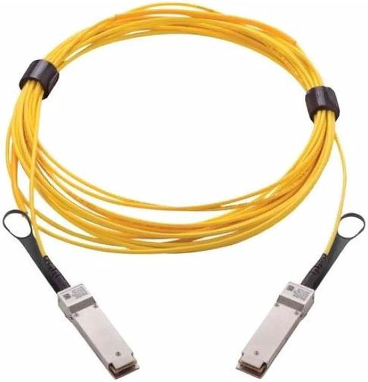 Alt view image 2 of 5 - Mellanox active fiber cable, IB HDR, up to 200Gb/s, QSFP56, LSZH, black pulltab, 5m