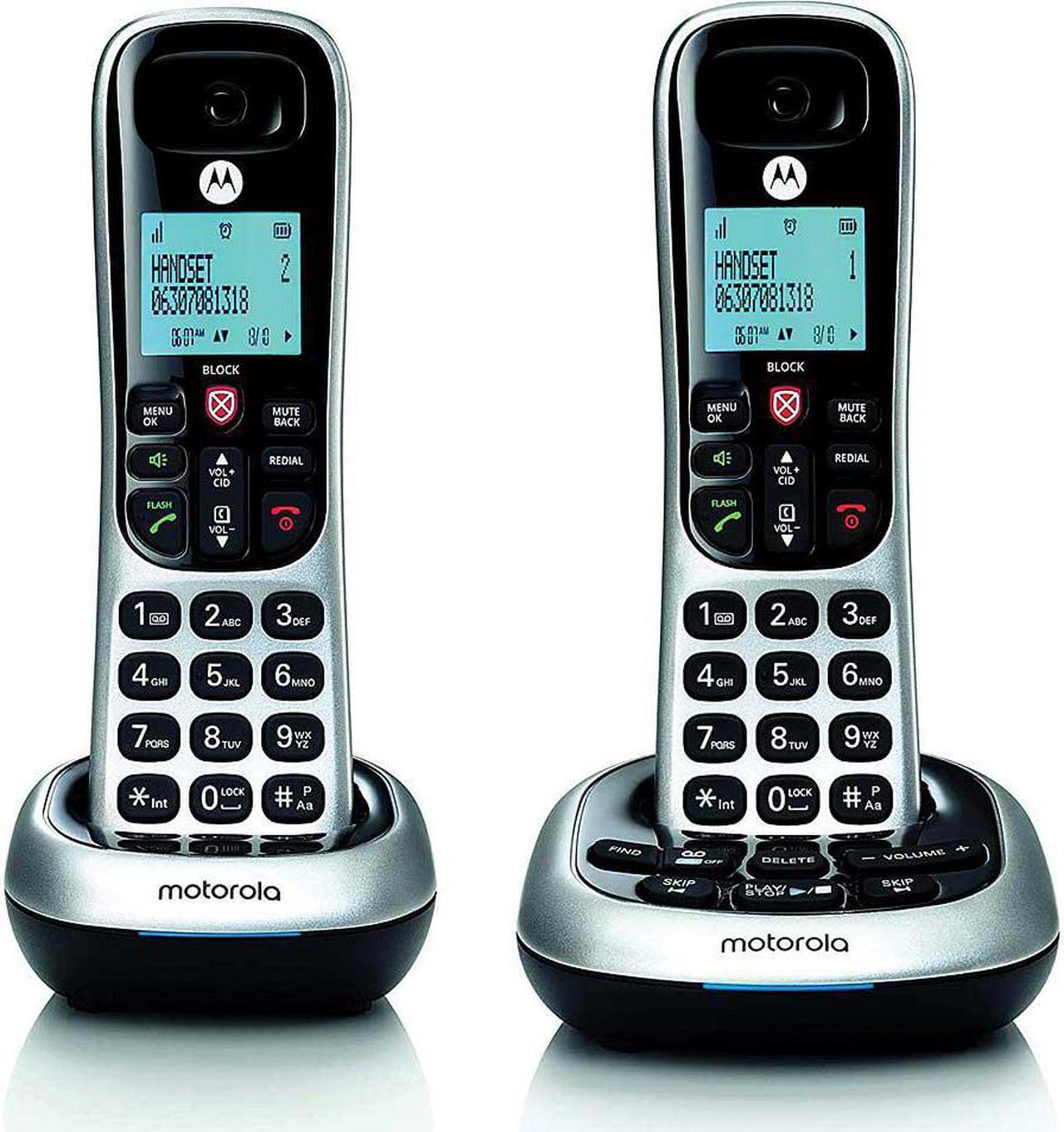 Alt view image 3 of 20 - Motorola MOTO-CD4012 Integrated Cordless ITAD 2HS Caller ID Answering Machine