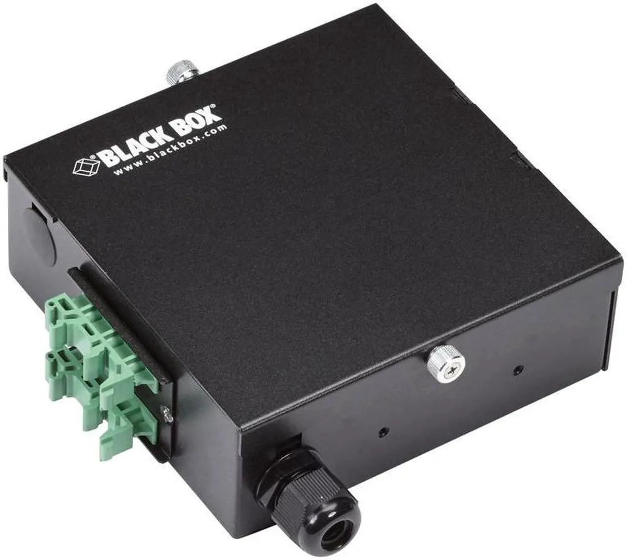 Alt view image 7 of 7 - Black Box JPM398A Wallmount Mini DIN Rail Fiber Enclosure - 1-Slot Adapter