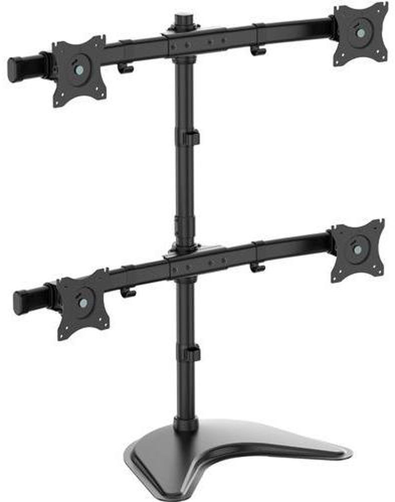 Alt view image 13 of 18 - Tripp Lite Quad Desktop Monitor Stand for 13" to 27" Displays DDR1327MQ
