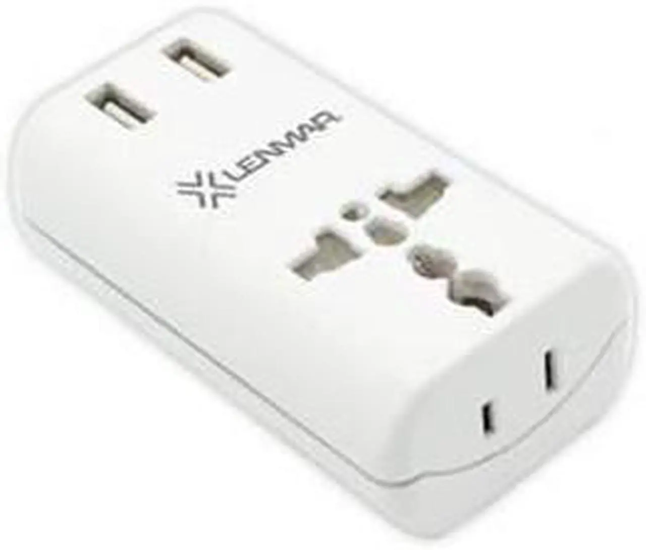 Main image of Lenmar Ac150usbw Ultra Compact All-in-one Travel Adapter With Usb Port (white)