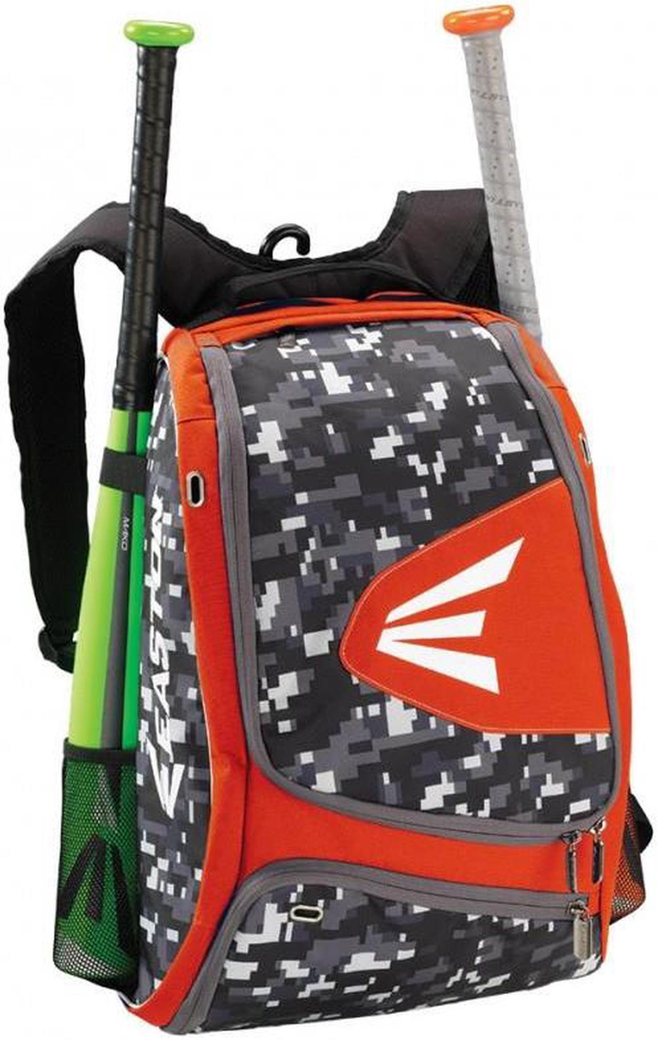 Alt view image 6 of 8 - Easton E100XLP Orange / Camo Bat Pack Backpack Equipment Bag Baseball / Softball