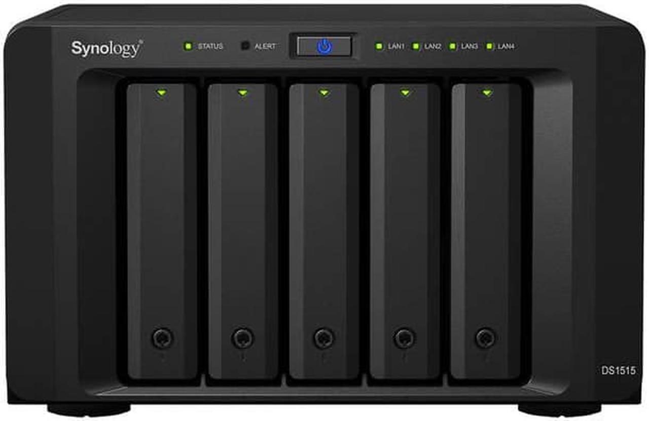 Alt view image 2 of 5 - Synology DiskStation DS1515 High-performance 5-Bay Desktop NAS for Your Growing Needs