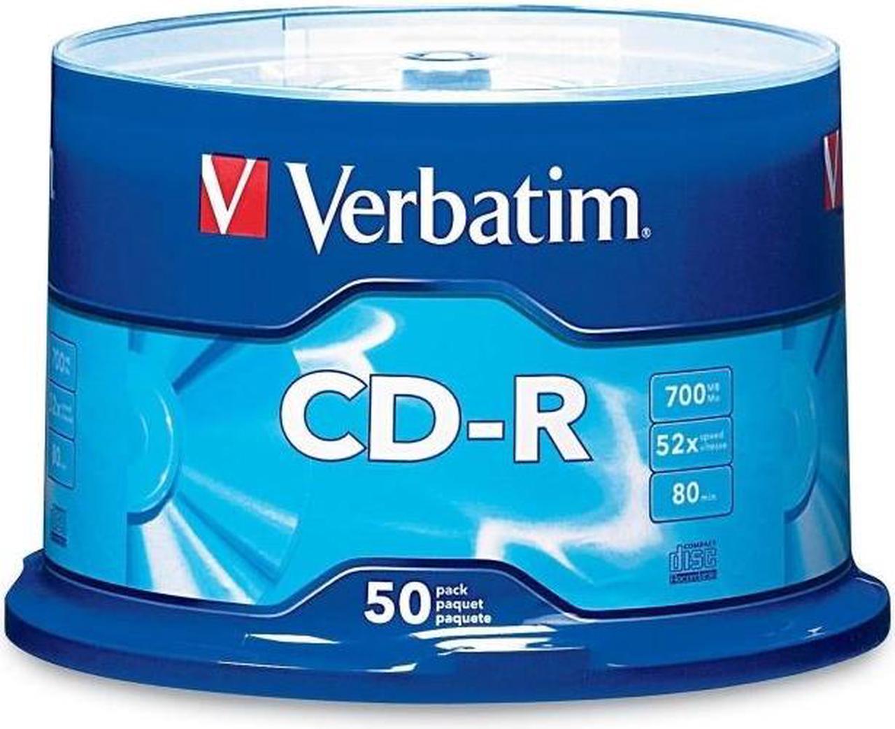 Verbatim 700MB 52X CD-R 50 Packs Spindle Disc Model 94691  PROMO