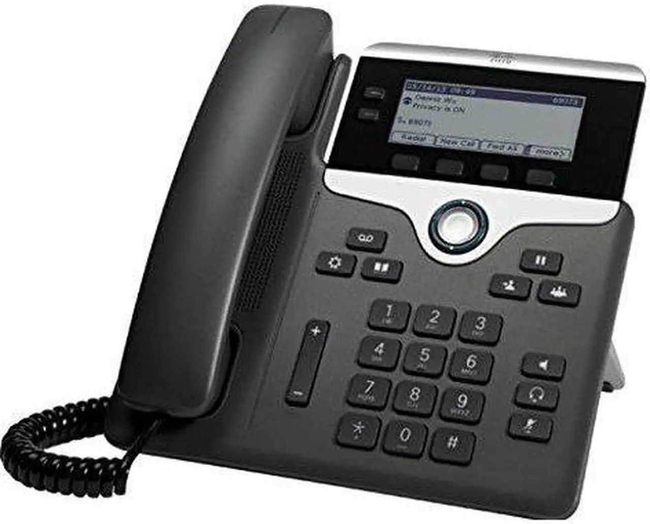 Alt view image 5 of 11 - Cisco - CP-7811-K9= - Cisco 7811 IP Phone - Cable - Wall Mountable - Charcoal - 1 x Total Line - VoIP - Caller ID - Speakerphone - 2 x Network (RJ-45) - PoE Ports - Monochrome - DHCP, SRTP, CDP, LDAP,